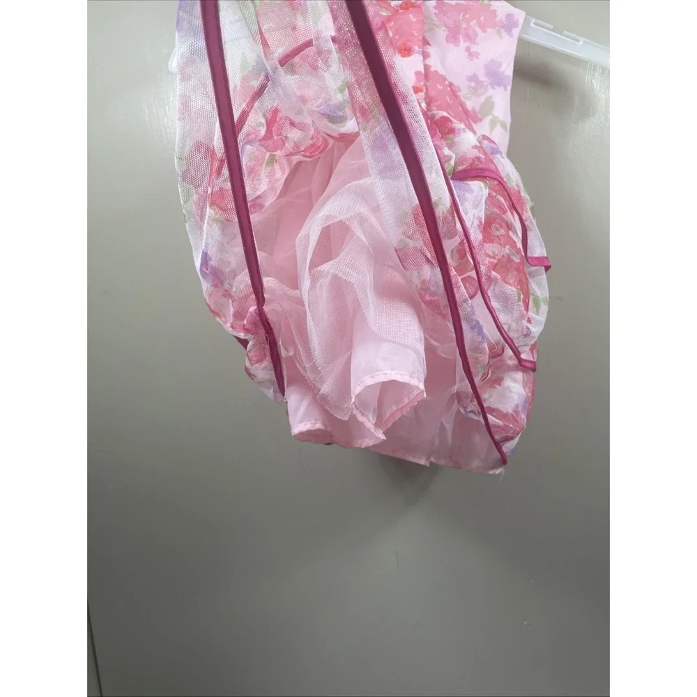 Pink Floral Print Tulle Tutu THE CHILDREN'S PLACE Sleeveless Dress 12-18